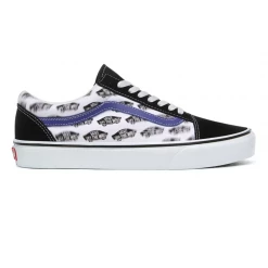 Vans Unisex Blur Boards Old Skool Shoes - Black / Royal Blue