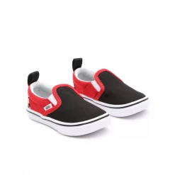Kids' Vans Kid's Checkerboard Comfycush Slip On V Shoes - Black / Red