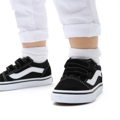 Vans Kid's Old Skool V TD Shoes - Black Women's