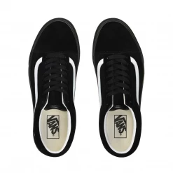 Vans Unisex Old Skool Pig Suede Shoes - Black / White