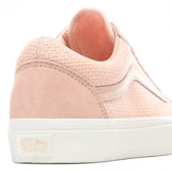 Vans Unisex Old Skool Woven Check Spanish Villa Shoes - Salmon / White