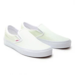 Vans Unisex UV Glitter Classic Slip On Shoes - Pink / True White