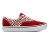 Vans Unisex Tear Check Comfycush Era Shoes - Racing Red / True White