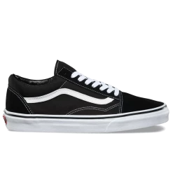 Vans Unisex Old Skool Shoes - Black / White