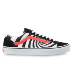 Vans Unisex Swirl Style 36 Shoes - Black / Fiery Coral