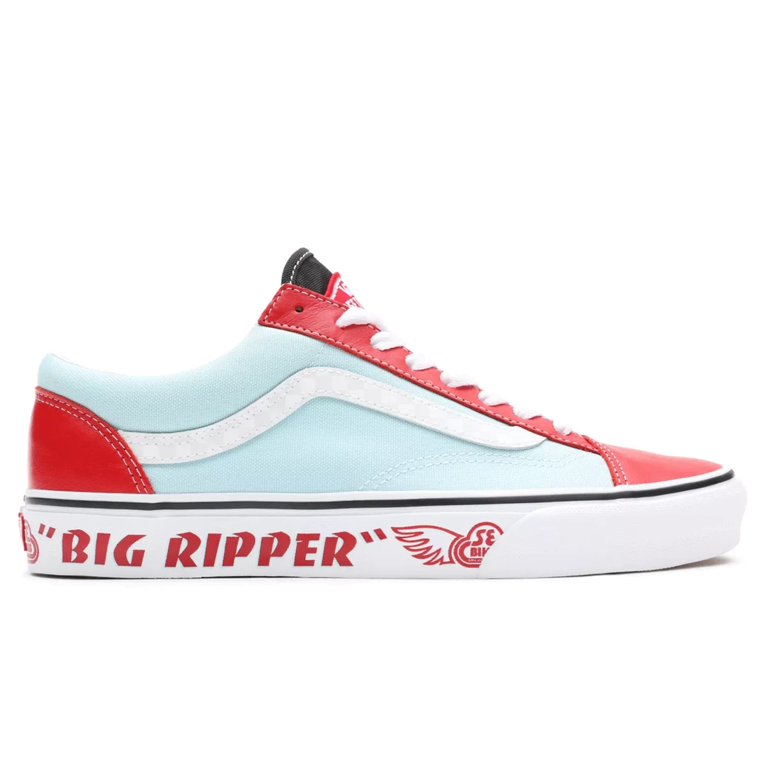 Vans Unisex Style 36 SE Bikes Shoes - White / Red