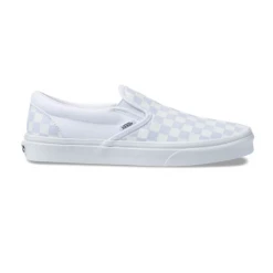 Vans Unisex Checkerboard Slip On Shoes - True White