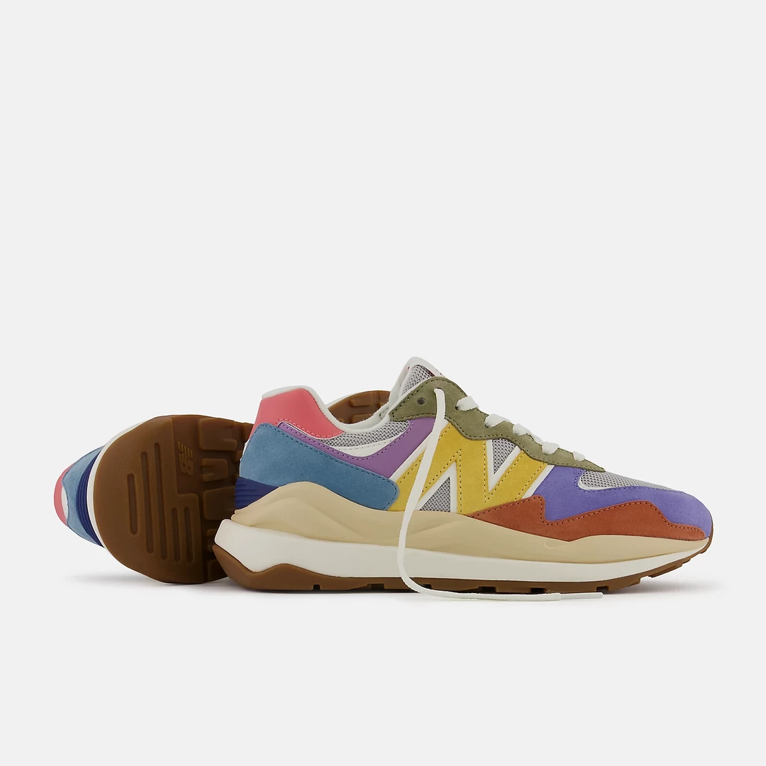 New Balance Women's 57/40 Shoes - Silver Mink / Wheat Field / Blue