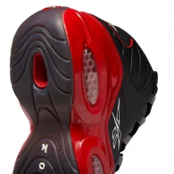 Reebok Kid's Question Mid Street Sleigh Shoes - Black / Vector Red