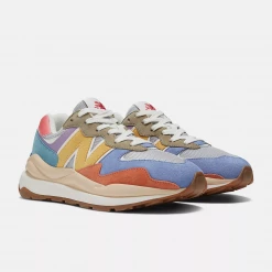 New Balance Women's 57/40 Shoes - Silver Mink / Wheat Field / Blue