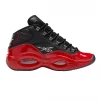 Reebok Kid's Question Mid Street Sleigh Shoes - Black / Vector Red