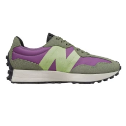 New Balance Men's 327 Shoes - Sour Grape / Bleached Lime Glo