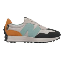 New Balance Men's 327 Shoes - Moonbeam / Madras Orange