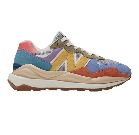 New Balance Women's 57/40 Shoes - Silver Mink / Wheat Field / Blue