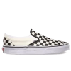 Vans Unisex Classic Slip On Checkerboard Shoes - Black / Beige / White