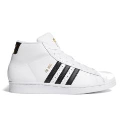 Men's Adidas Pro Model Shoes - Cloud White / Core Black / Gold Foil