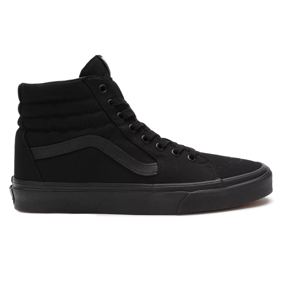Vans Unisex Sk8 Hi Shoes - All Black