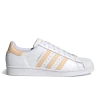 Adidas Men's Superstar Shoes - Cloud White / Glow Orange / Glow Pink