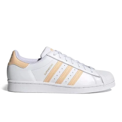 Adidas Men's Superstar Shoes - Cloud White / Glow Orange / Glow Pink