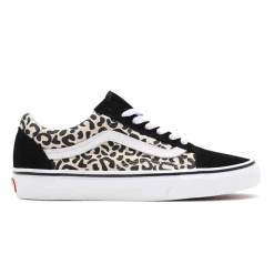 Vans Unisex Old Skool Safari Multi Shoes - Black / White / Cheetah