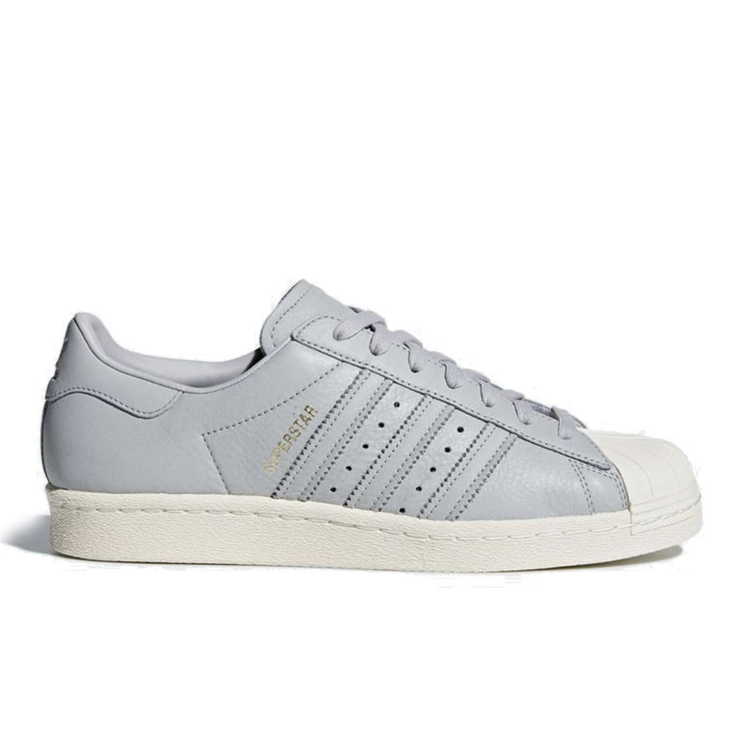 Adidas Superstar 80s Shoes - Grey / Red / Blue Men's