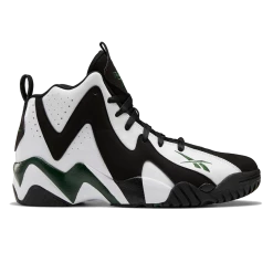 Reebok Men's Kamikaze II Mid Sonic OG Basketball Shoes - Green / White / Black