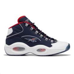Reebok Men's Question Mid Basketball Shoes - Vector Navy / Ftwr White / Vector Red