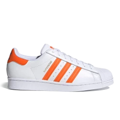 Adidas Men's Superstar Lakers Knicks Split Shoes - White / Blue / Orange