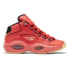 Reebok Men's Hot Ones Question Mid Shoes - Neon Cherry Orange / Black / Yellow