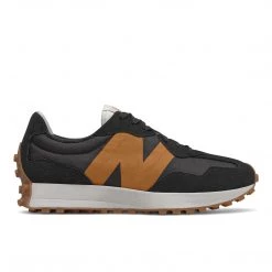 New Balance Men's 327 Shoes - Black / Madras Orange