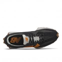 New Balance Men's 327 Shoes - Black / Madras Orange