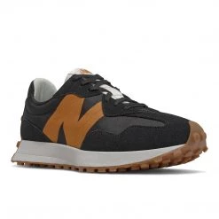 New Balance Men's 327 Shoes - Black / Madras Orange