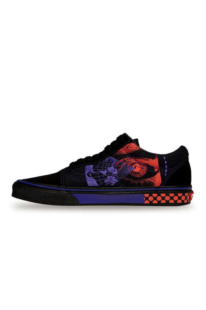 Vans Unisex Ruben Martinho Old Skool Shoes - Black / Purple / Salmon