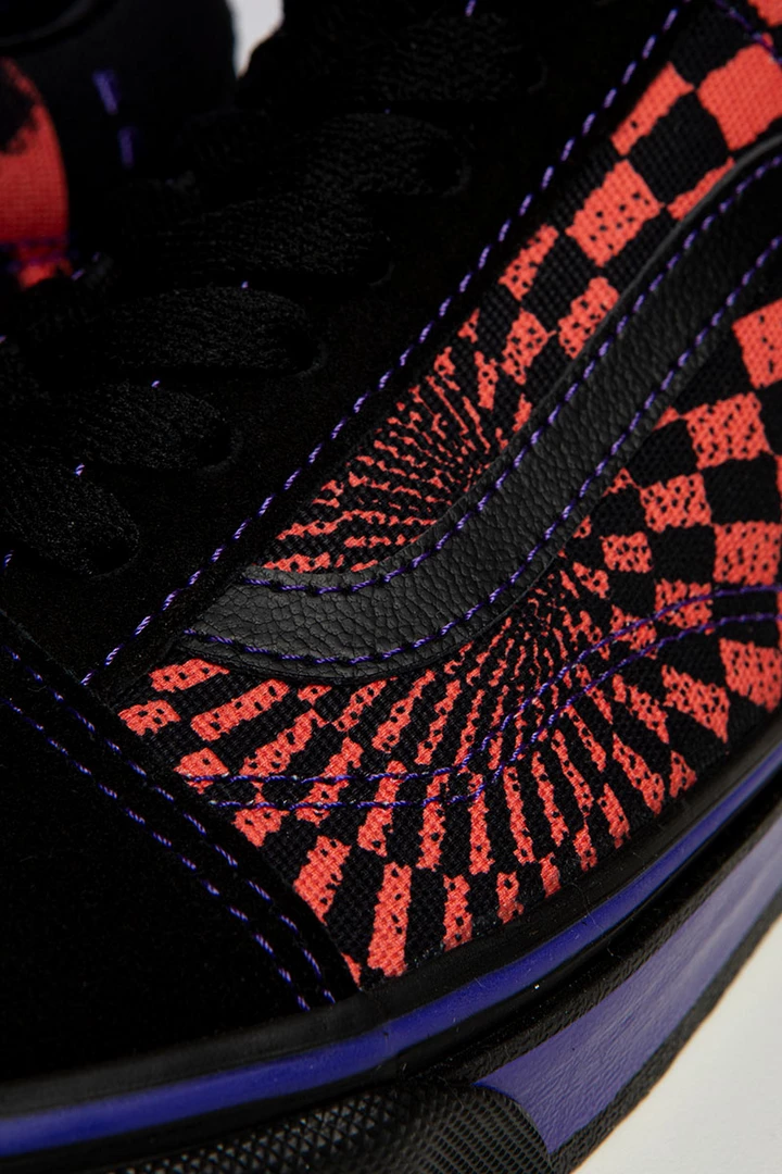 Vans Unisex Ruben Martinho Old Skool Shoes - Black / Purple / Salmon