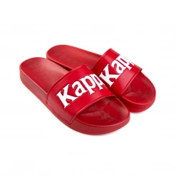 Men's Kappa 222 Banda Adam 9 Slides - Red / White