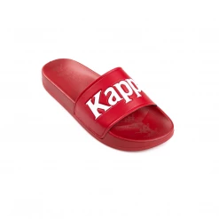 Men's Kappa 222 Banda Adam 9 Slides - Red / White