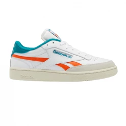 Reebok Men's Club C Revenge Shoes - Ftwr White / Pump Orange / Seaport Teal