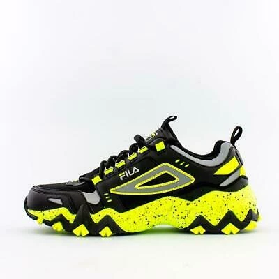 Fila Men's Oakmont TR Shoes - Black / Green Volt