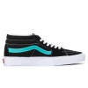 Vans Unisex Sk8 Mid Classic Sport Shoes - Black / Waterfall