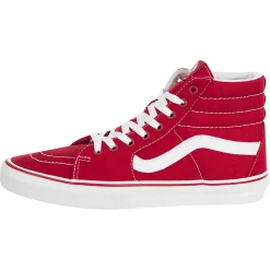 Men's Vans Unisex Sk8 Hi Canvas Formula One Shoes - Red / White