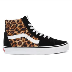 Vans Unisex Leopard SK8 Hi Shoes - Black / True White