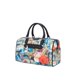 SPRAY GROUND Sprayground Concrete Jungle Mini Duffel Bag - Blue / Orange