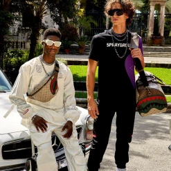 SPRAY GROUND Sprayground Fifth Avenue Emperor Duffel Bag - Brown / Green