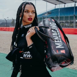 SPRAY GROUND Sprayground Formula 1 Menacing Duffel Bag - Red / Black