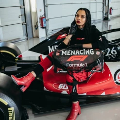 SPRAY GROUND Sprayground Formula 1 Menacing Duffel Bag - Red / Black