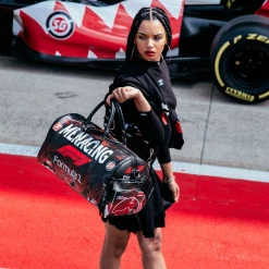 SPRAY GROUND Sprayground Formula 1 Menacing Duffel Bag - Red / Black