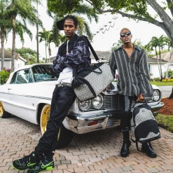 SPRAY GROUND Sprayground SG All Day Duffel Bag - Black / Grey