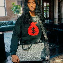 SPRAY GROUND Sprayground SG All Day Duffel Bag - Black / Grey