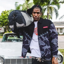 SPRAY GROUND Sprayground SG All Day Duffel Bag - Black / Grey