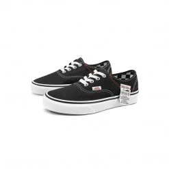 Vans Unisex Authentic DIY Shoes - Black / White / Red